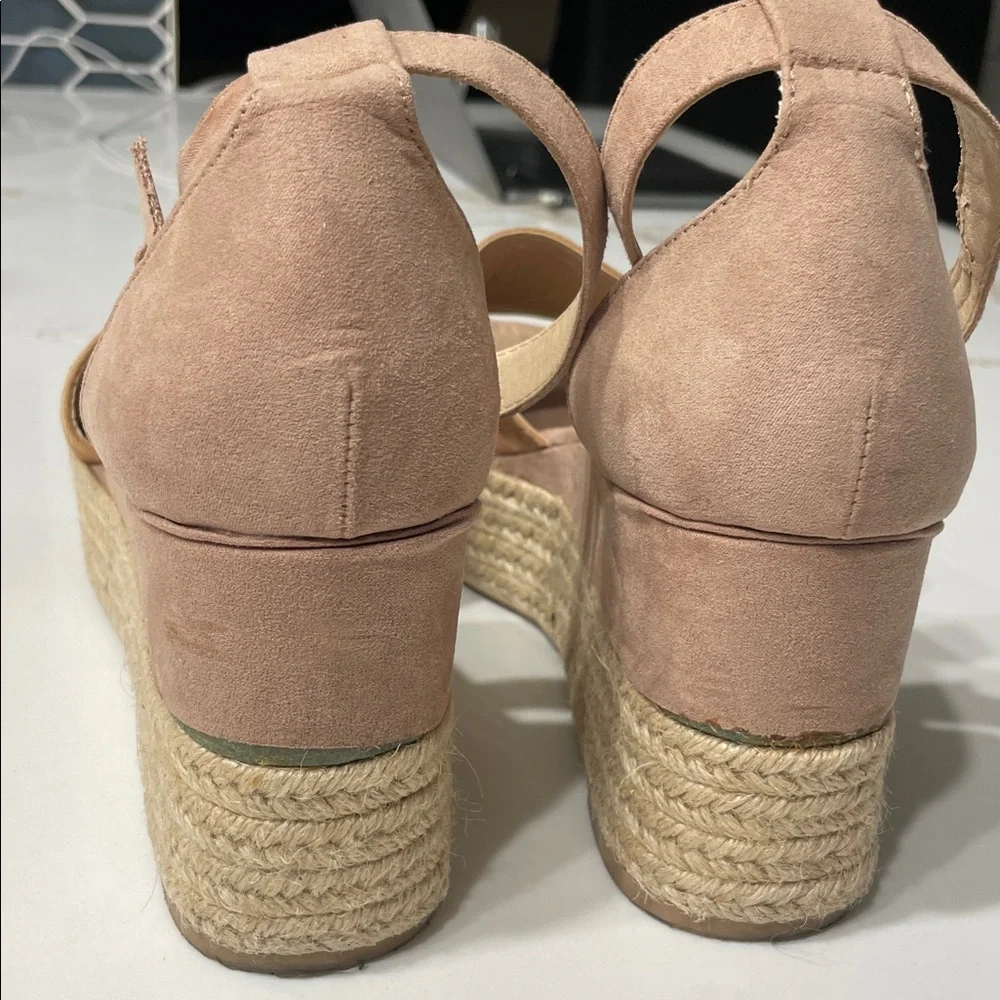 Steve Madden Apollo Tan Suede Espadrille Wedges | 10